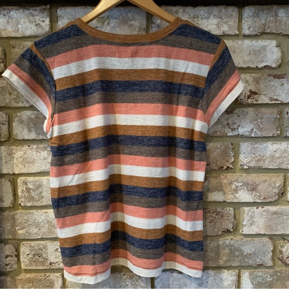 Madewell | Textured Tee in Stripe - Picture 8 of 11